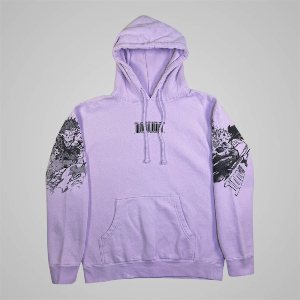 Project Mori My Hero Academia Manga Graphic Hoodie Lavender Purple Medium Rare - Picture 3 of 15